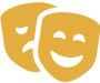 Theatric masks icon